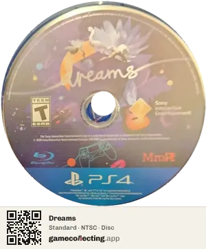 Dreams PlayStation 4, NTSC disc