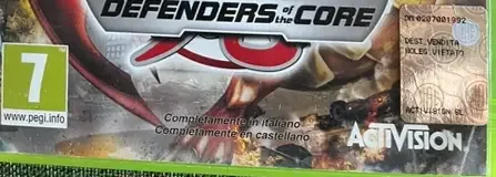 Bakugan: Defenders of the Core, the PEGI square on its front