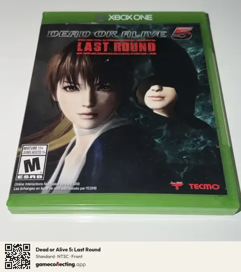 Dead or Alive 5: Last Round Xbox One, NTSC box front