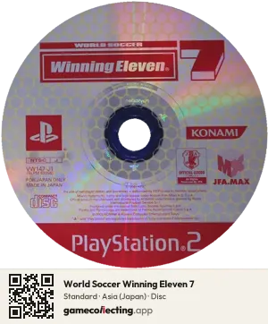 World Soccer Winning Eleven 7 PlayStation 2, Asia disc