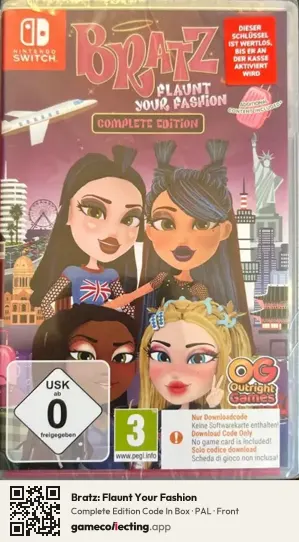 Bratz: Flaunt Your Fashion Nintendo Switch, PAL box front