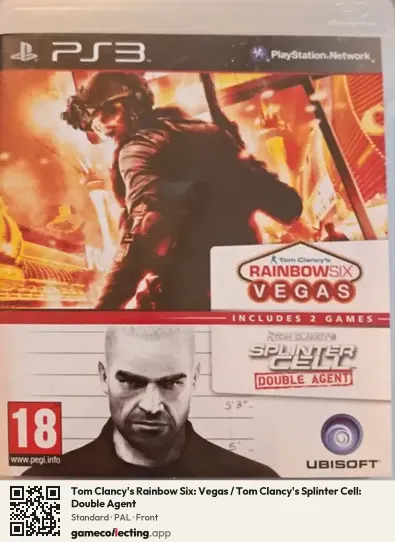 Tom Clancy's Rainbow Six: Vegas / Tom Clancy's Splinter Cell: Double Agent PlayStation 3, PAL box front