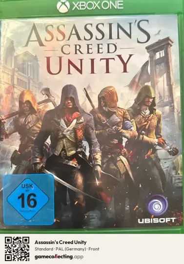 Assassin's Creed Unity Xbox One, Germany box front
