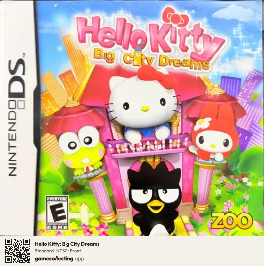 Hello Kitty: Big City Dreams Nintendo DS, NTSC box front