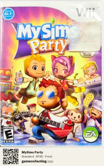 MySims Party Nintendo Wii, NTSC box front