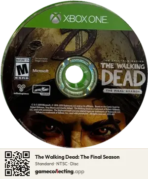The Walking Dead: The Final Season Xbox One, NTSC disc