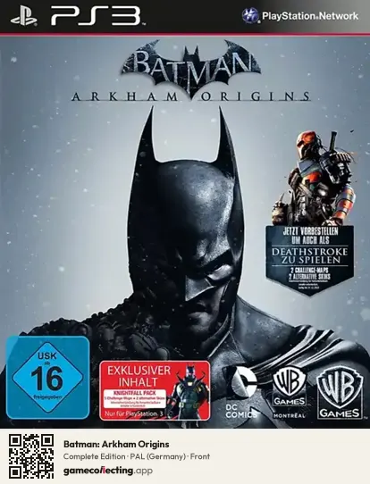 Batman: Arkham Origins PlayStation 3, Germany box front
