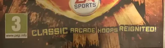 NBA Jam, the PEGI square on its front