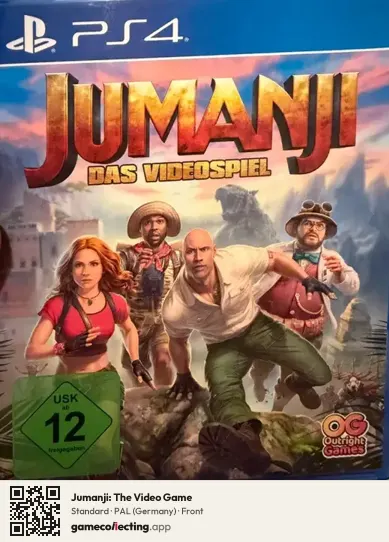 Jumanji: The Video Game PlayStation 4, Germany box front