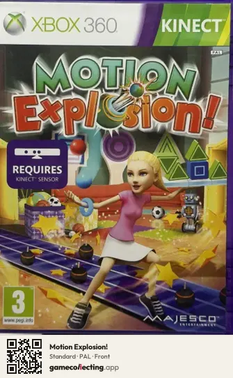 Motion Explosion! Xbox 360, PAL box front