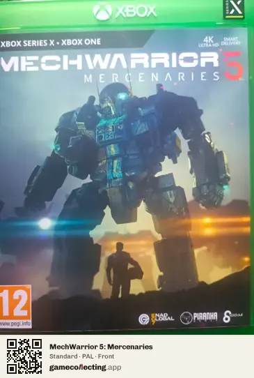 MechWarrior 5: Mercenaries Xbox Series X, PAL box front