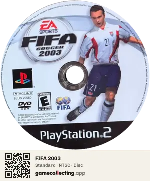 FIFA 2003 PlayStation 2, NTSC disc