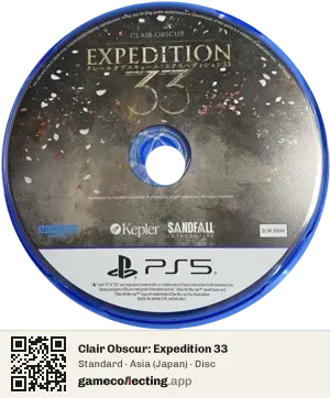 Clair Obscur: Expedition 33 PlayStation 5, Asia disc