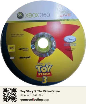 Toy Story 3: The Video Game Xbox 360, PAL disc