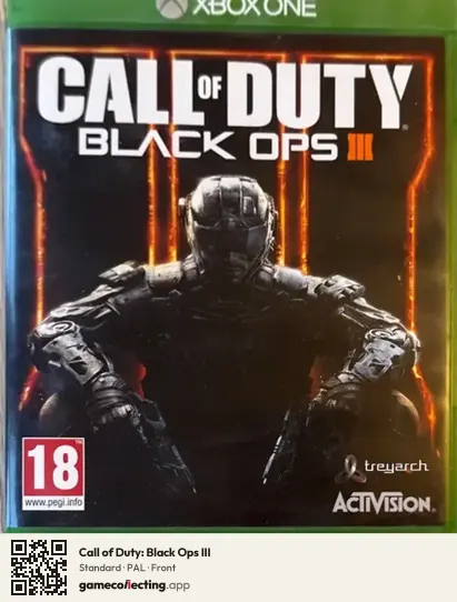 Call of Duty: Black Ops III Xbox One, PAL box front