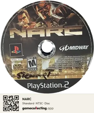 NARC PlayStation 2, NTSC disc