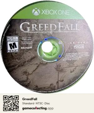 GreedFall Xbox One, NTSC disc