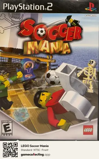 LEGO Soccer Mania PlayStation 2, NTSC box front