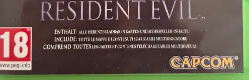 Resident Evil 6, the PEGI square on its front