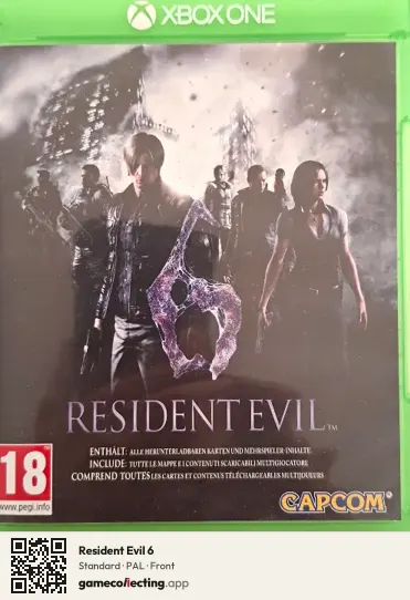 Resident Evil 6 Xbox One, PAL box front