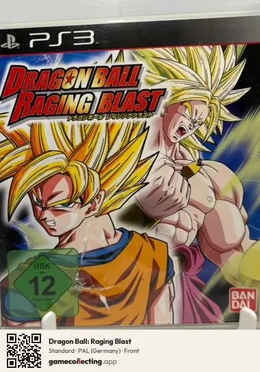 Dragon Ball: Raging Blast PlayStation 3, Germany box front