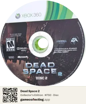 Dead Space 2 Xbox 360, NTSC disc