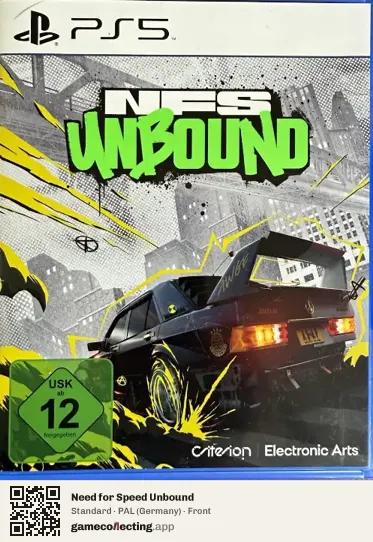Need for Speed Unbound PlayStation 5, Germany box front