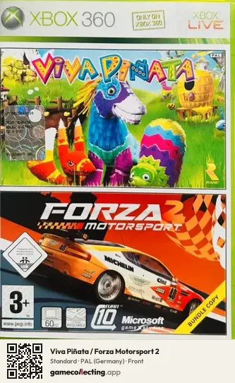 Viva Piñata / Forza Motorsport 2 Xbox 360, Germany box front