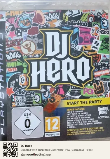 DJ Hero PlayStation 3, Germany box front