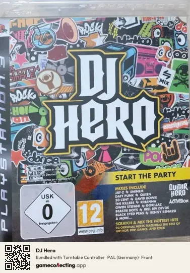 DJ Hero PlayStation 3, Germany box front