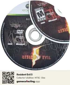 Resident Evil 5 Xbox 360, NTSC disc
