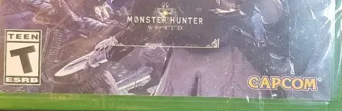 Monster Hunter World: Iceborne, the ESRB box on its front