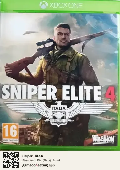 Sniper Elite 4 Xbox One, Italy box front
