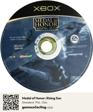Medal of Honor: Rising Sun Xbox, PAL disc