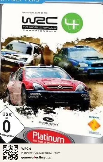 WRC 4 PlayStation 2, Germany box front
