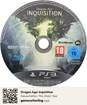 Dragon Age: Inquisition PlayStation 3, PAL disc