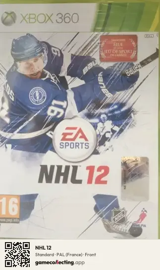 NHL 12 Xbox 360, France box front