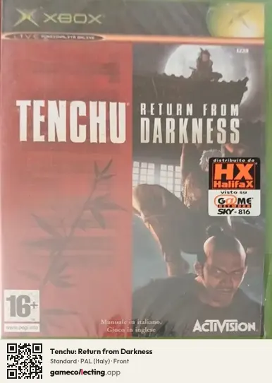 Tenchu: Return from Darkness Xbox, Italy box front