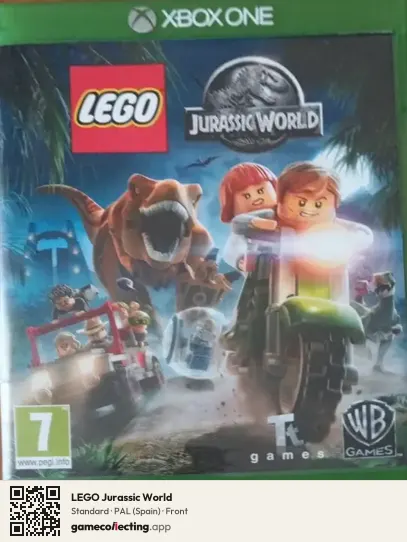 LEGO Jurassic World Xbox One, Spain box front
