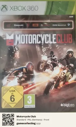 Motorcycle Club Xbox 360, Germany box front