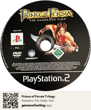 Prince of Persia Trilogy PlayStation 2, PAL disc