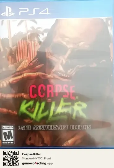 Corpse Killer PlayStation 4, NTSC box front