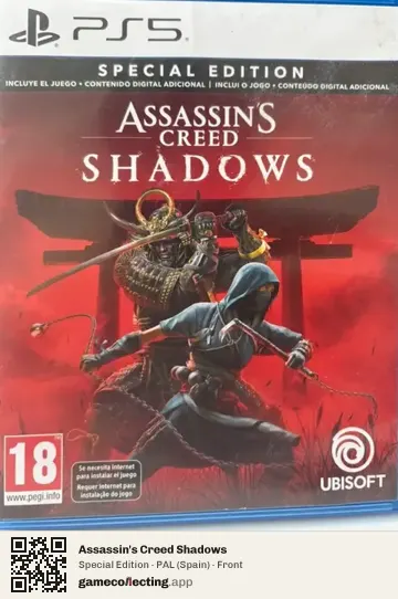 Assassin's Creed Shadows PlayStation 5, Spain box front