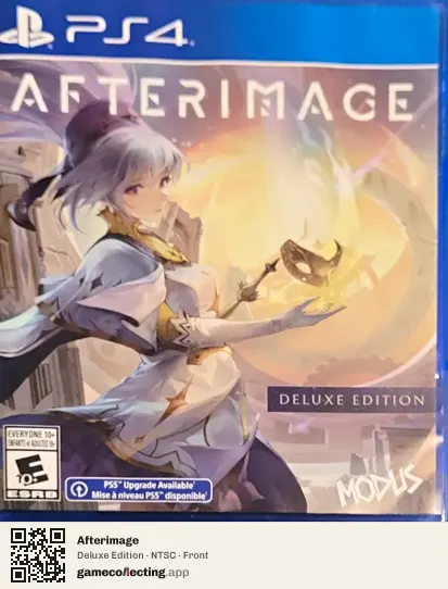 Afterimage PlayStation 4, NTSC box front
