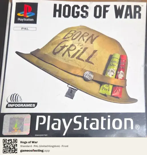 Hogs of War PlayStation, United Kingdom box front