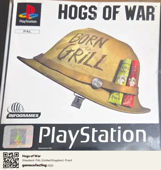 Hogs of War PlayStation, United Kingdom box front