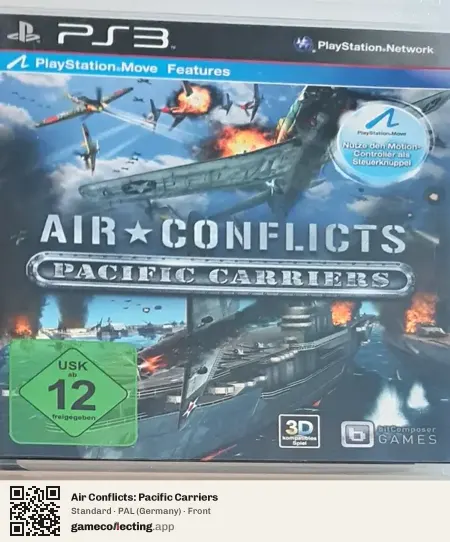 Air Conflicts: Pacific Carriers PlayStation 3, Germany box front