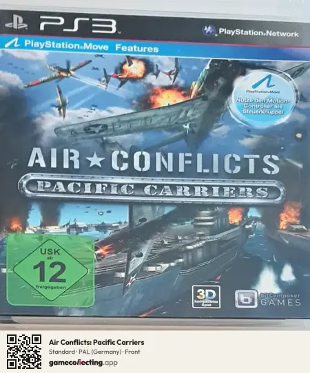 Air Conflicts: Pacific Carriers PlayStation 3, Germany box front