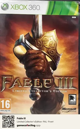 Fable III Xbox 360, PAL box front