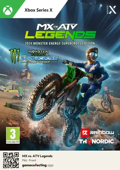 MX vs. ATV Legends Xbox Series X, PAL box front